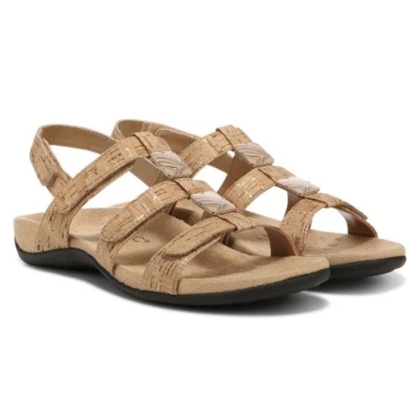 Vionic Amber Adjustable Sandal Cork Women's 7 - Picture 2 of 13